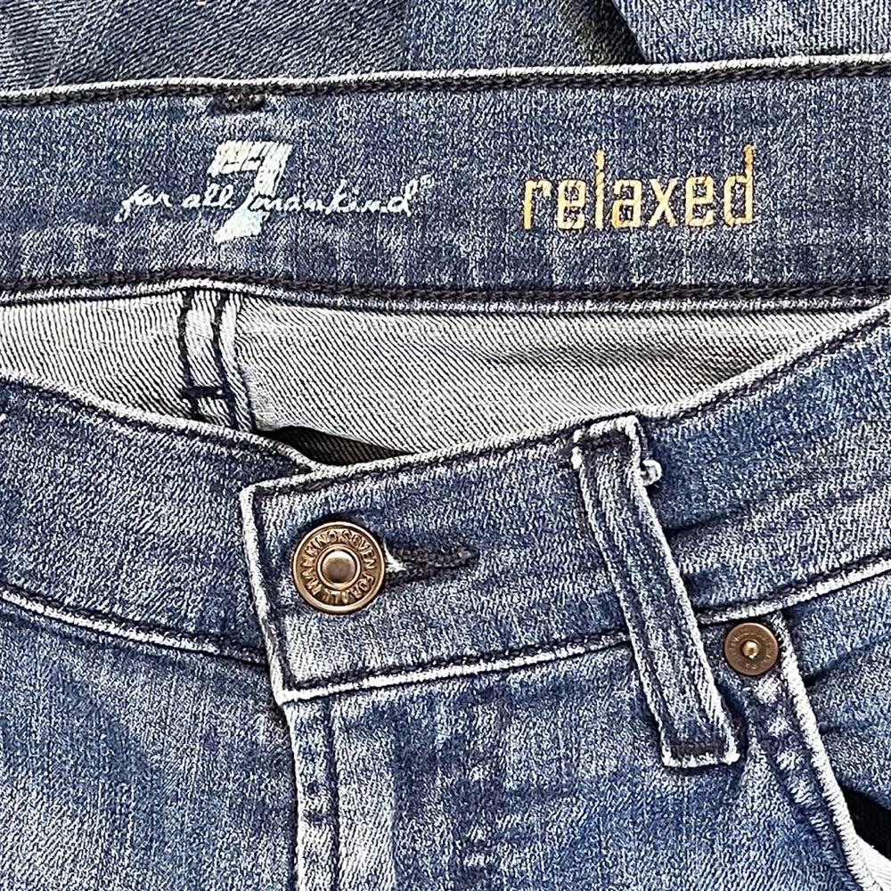 🎉 HP! ❤️ Men’s 7FAM Relaxed Fit Stretch Jeans - Picture 7 of 9